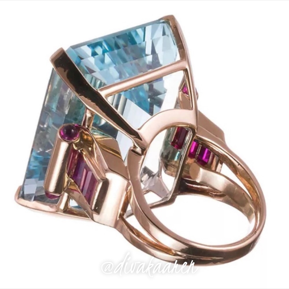 10.4Ct. Aquamarine Ring Rated ⭐️⭐️⭐️⭐️⭐️ - Picture 3 of 8